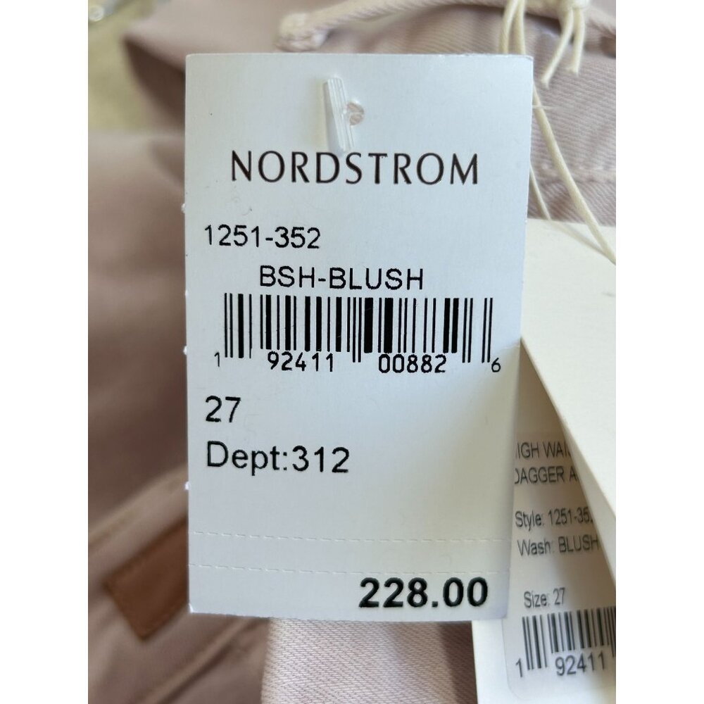 Mother High Waisted Looker Dagger Ankle Fray in Blush - Sz 27 - NWT - Picture 14 of 14